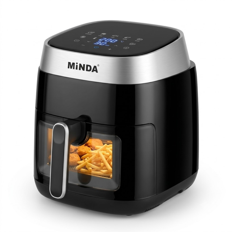 Air fryer minda 8itres noir 7002m
