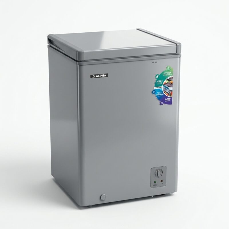 congélateur Alpha horizontal 98 litres gris alp110