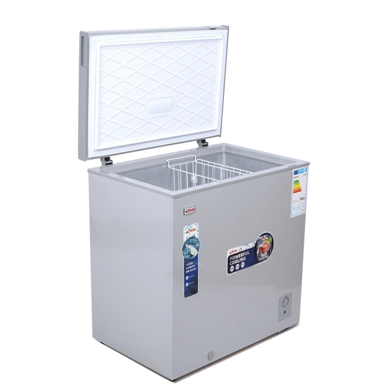 congélateur Astech horizontal 280 litres gris ch280s