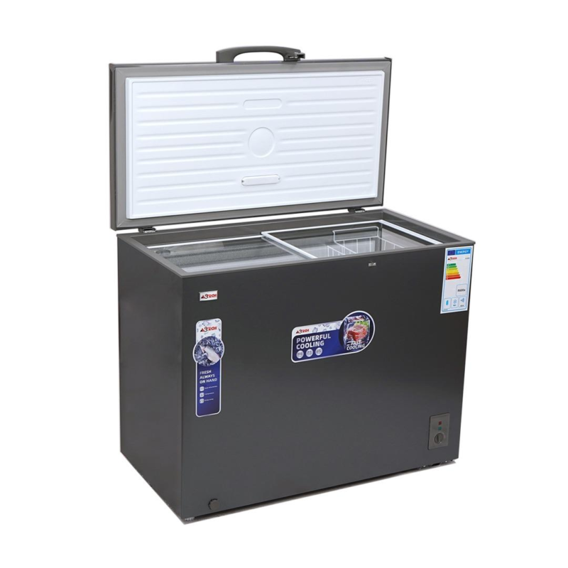 congélateur Astech horizontal 300 litres gris ch300ig