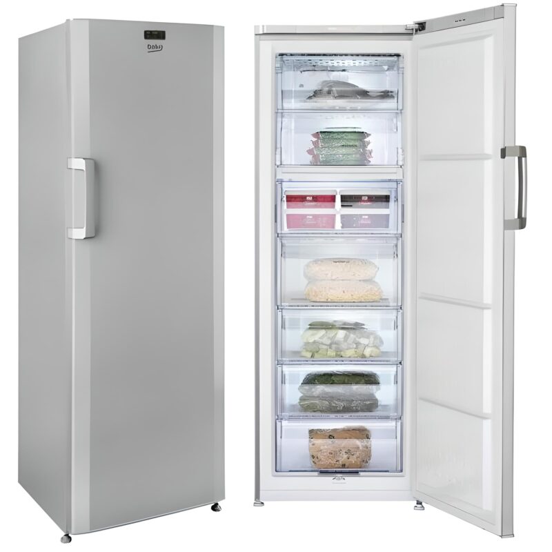 congélateur Beko vertical 7tiroirs No Frost gris rfne320l23s
