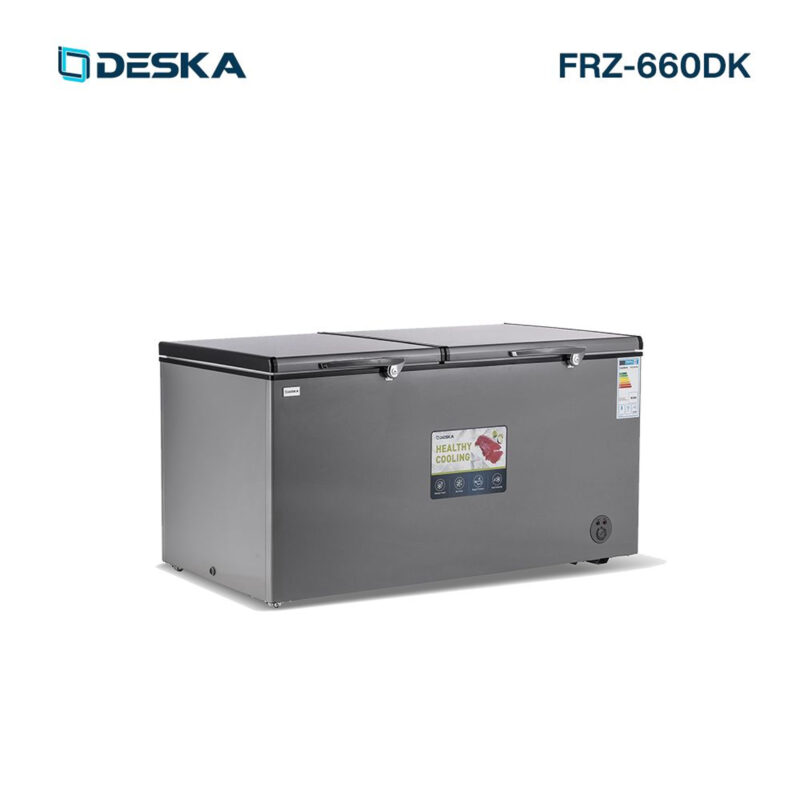 congélateur Deska horizontal 700 litres gris frz660dk