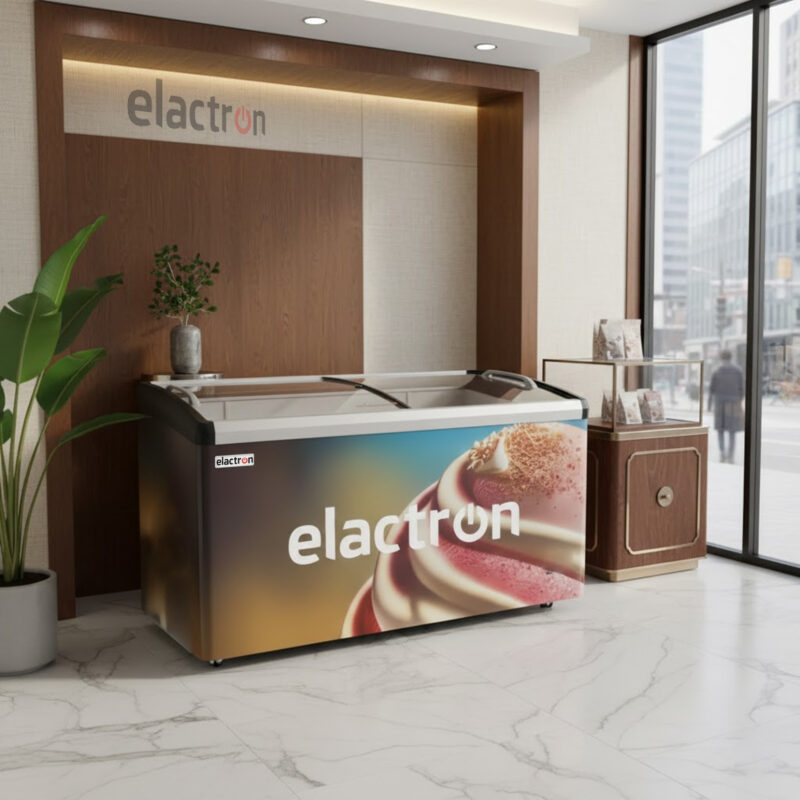 congélateur Elactron horizontal 400 litres vitrine sd246jy