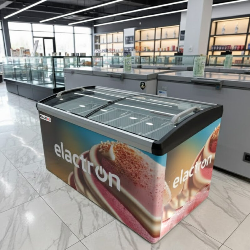 congélateur Elactron horizontal 700 litres vitrine sd569by