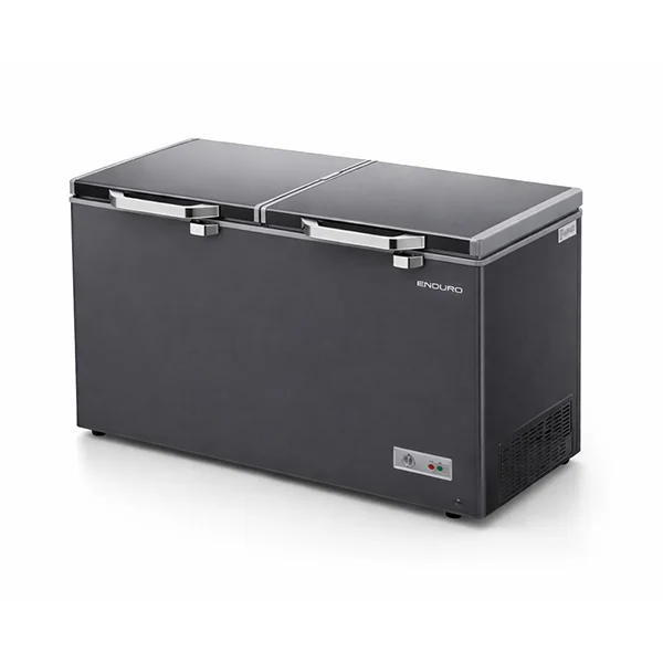 congélateur Enduro horizontal 2portes 500 litres gris cf500lidd
