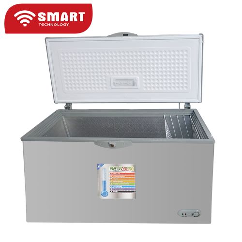 congélateur Smart Technology horizontal 350 litres gris stcc-320