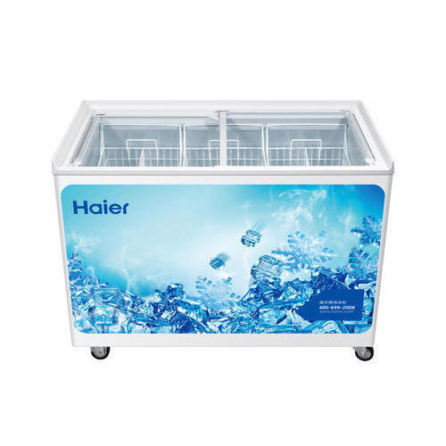congélateur Haier horizontal 400 litres vitrine sd377