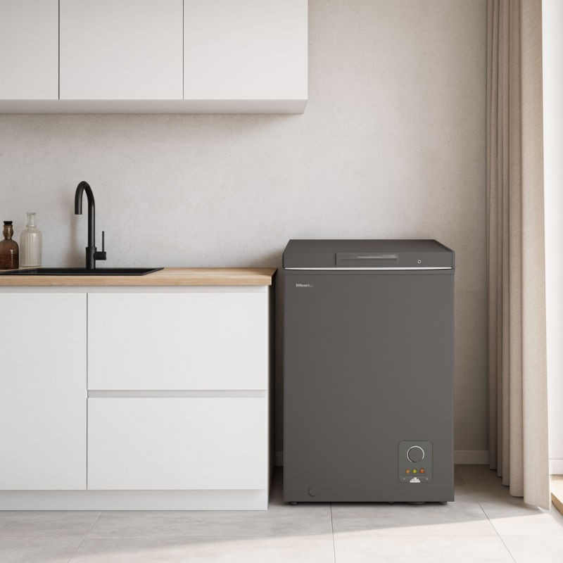 congélateur Hisense horizontal 96 litres gris fc12dd