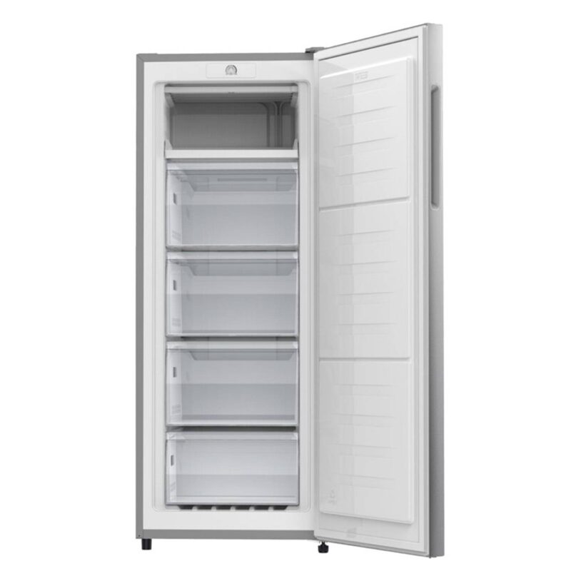 congélateur Hisense vertical 5tiroirs 157 litres defrost gris rs20dc4sa