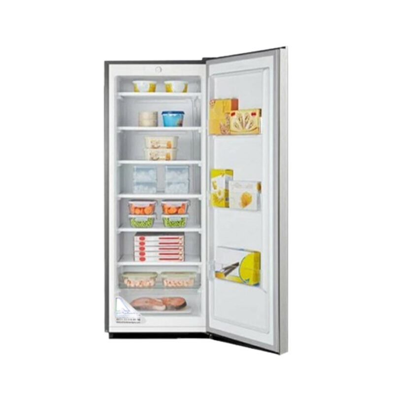 congélateur Hisense vertical 7tiroirs 242 litres defrost gris rs32dc