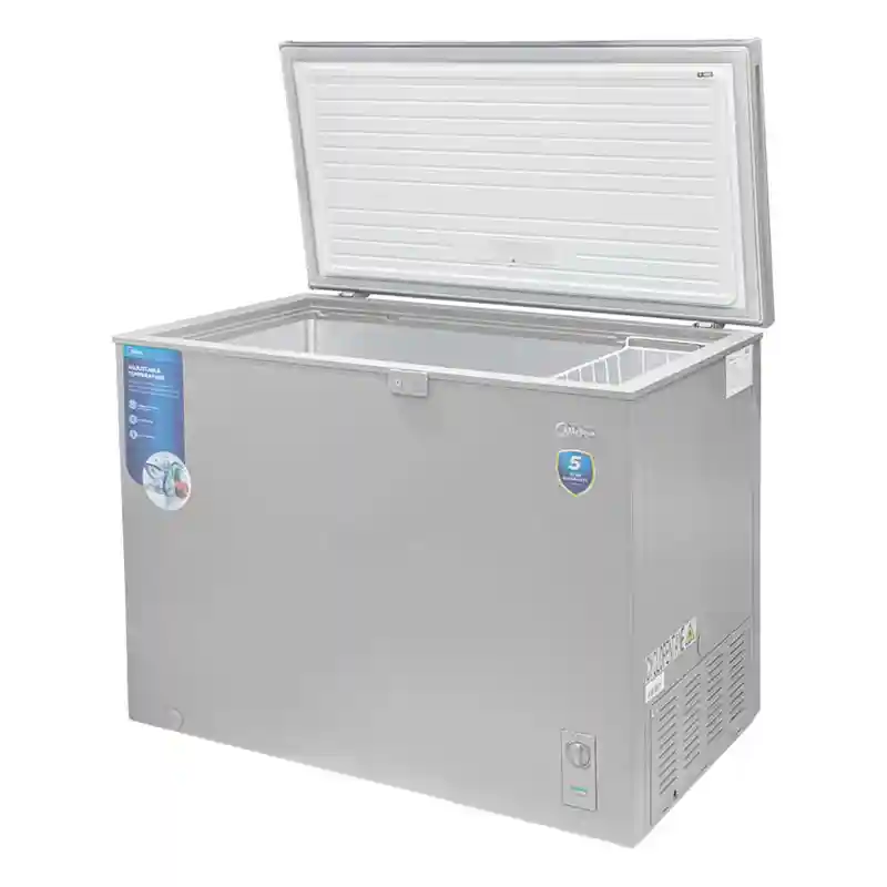 congélateur Midea horizontal 400 litres inverter gris mdrc407fzn43d