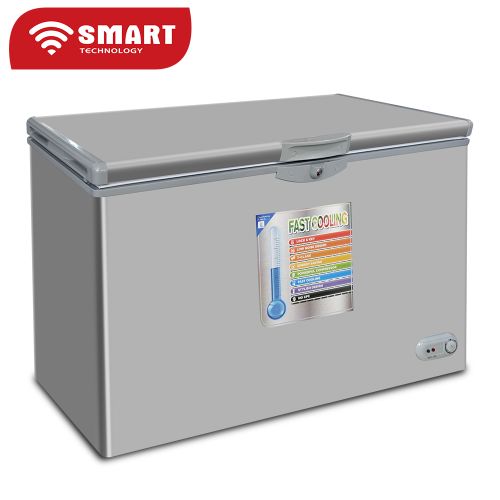 congélateur Smart Technology horizontal 350 litres gris stcc320