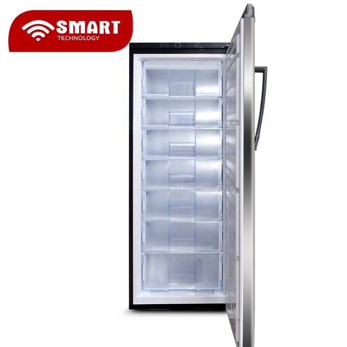 congélateur Smart Technology vertical 7tiroirs 258l gris stcd355