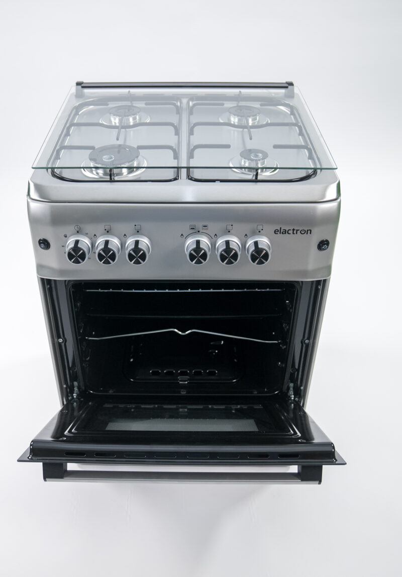 cuisinière Elactron 4feux 60x60 gris el5757