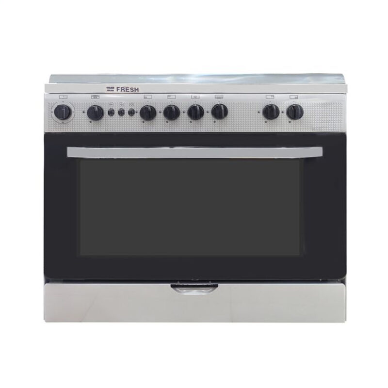 cuisinière Fresh 5feux 90x60 a gaz gris 14003 cb