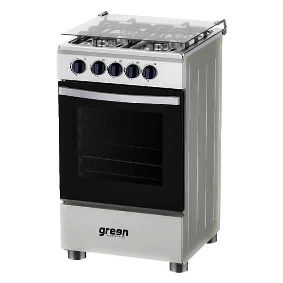 cuisinière green 4feux 50x50 a gaz gris gn50g
