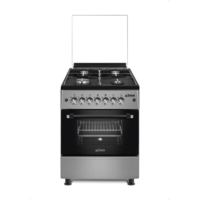 cuisinière Astech 4feux 60x60 Inox ck62msfrm