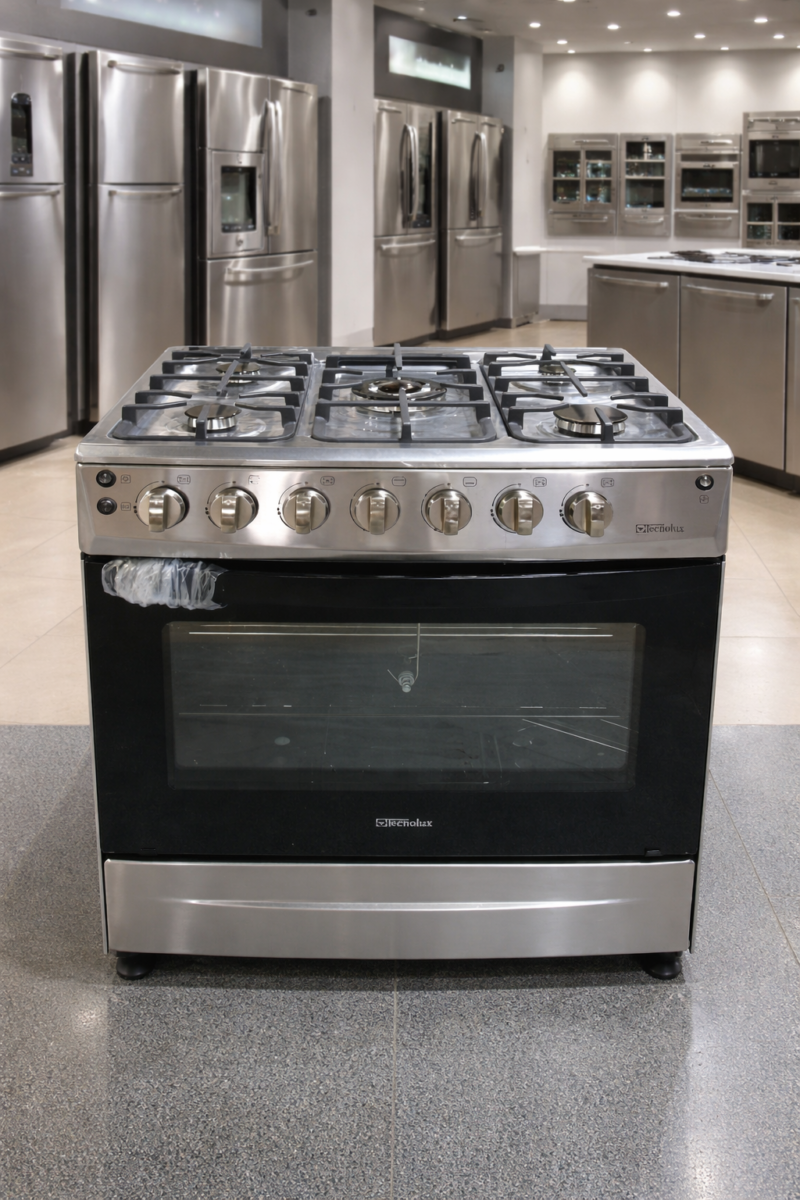 cuisinière Tecnolux 5feux 80x60 gris tec85