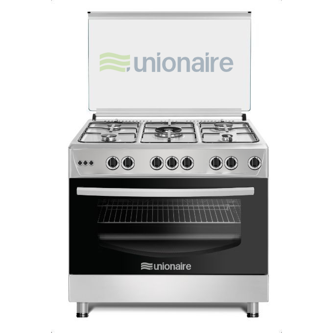 cuisinière unionaire 5feux 90x60 full option Inox