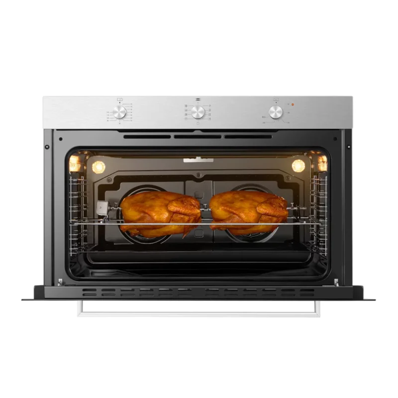 Four encastrable Hisense 90x60 electrique noir gris heo901ss03