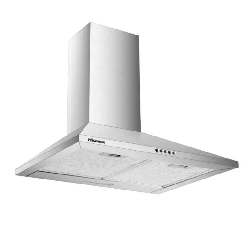 Hotte de cuisine Hisense encastrable 60x60 casquette Inox hho60tass