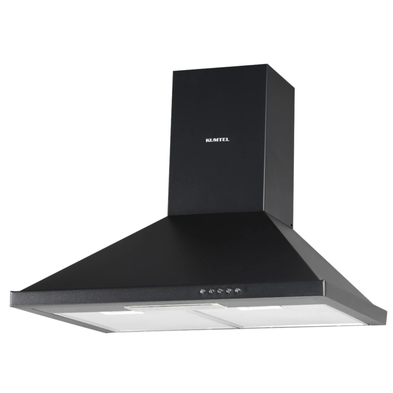 Hotte de cuisine kumtel encastrable 60x60 noir dp6aob