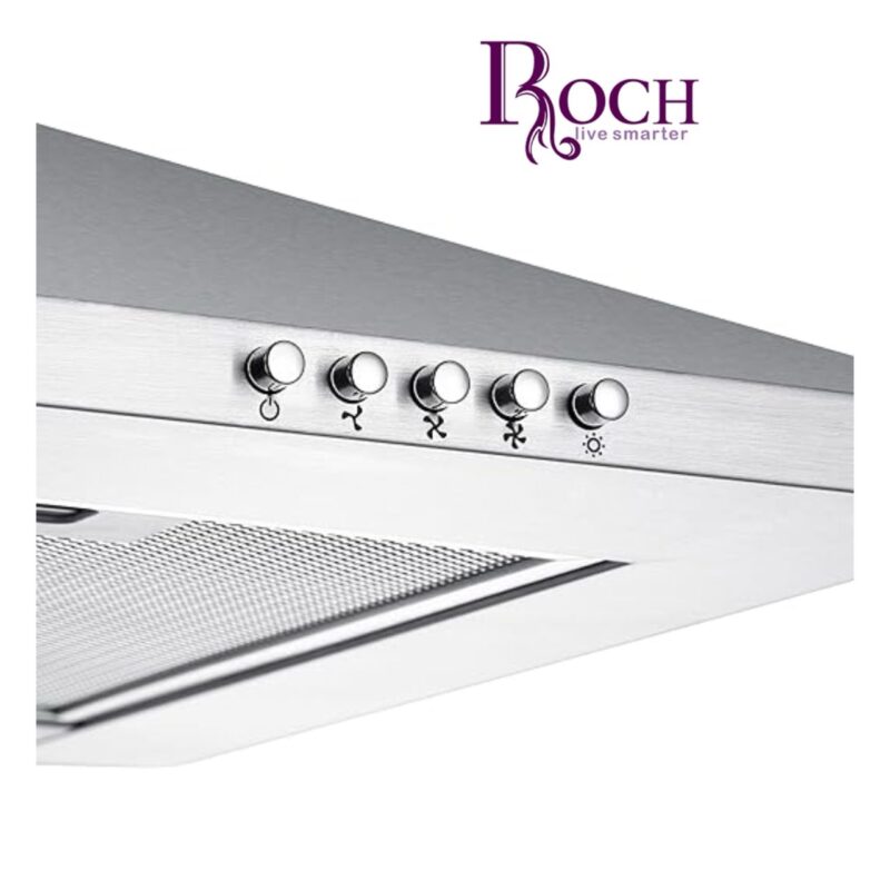 Hotte de cuisine Roch encastrable 60x60 Inox rbh606prm