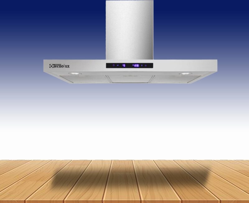 Hotte de cuisine Technolux 60x60 avec sortie gris tec60ss