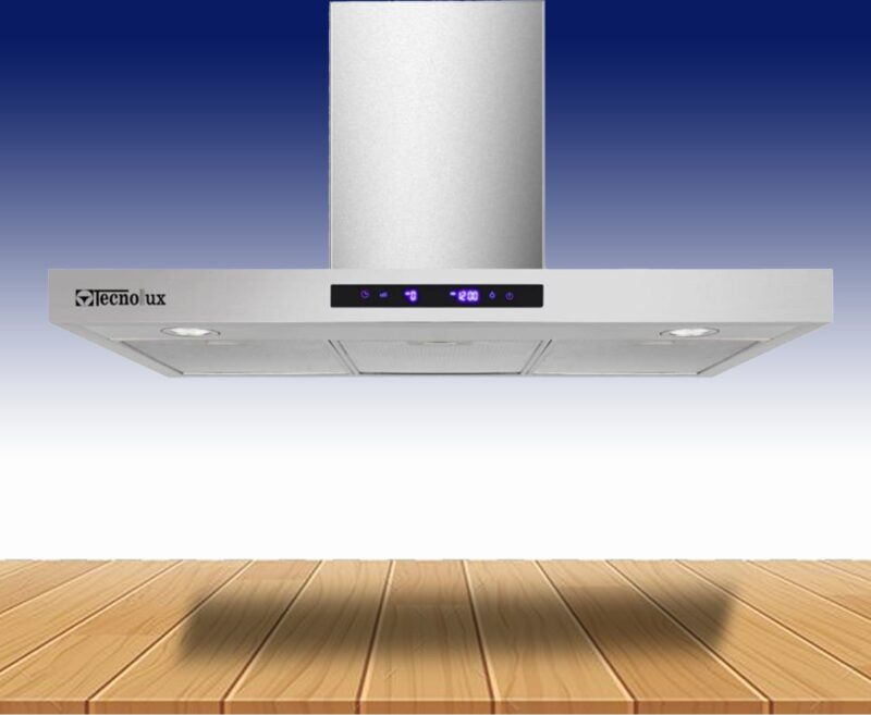 Hotte de cuisine Technolux 90x60 avec sortie gris tec90ss