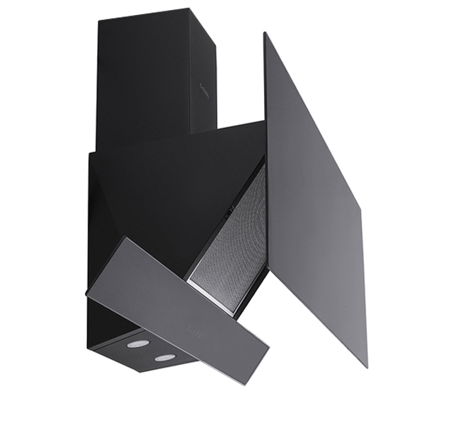 Hotte de cuisine verta encastrable 60x60 noir hm60010/d002.60.z005