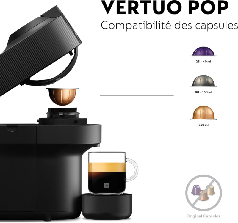 Machine à café nespresso delonghi vertuo noir env90b