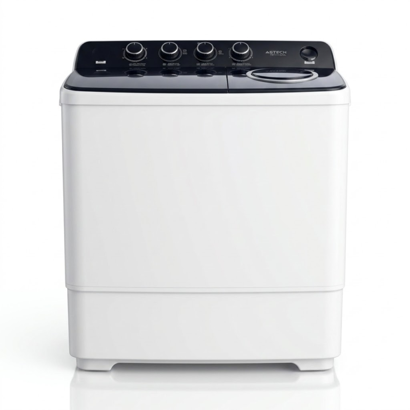 Machine à laver Astech 12 kg semi automatique top load blanc twt12-b102nl