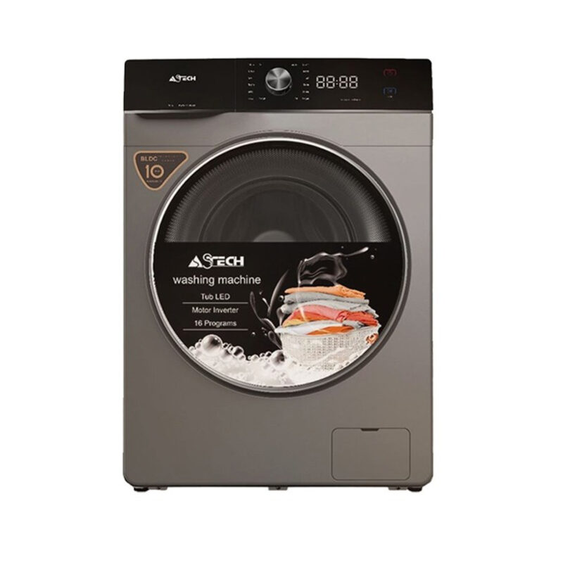 Machine à laver Astech 9 kg inverter gris mlv90bn9invln