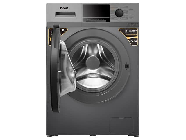 Machine à laver finix 10 kg/7 kg ginvert front laod gris fin100-ixda06e
