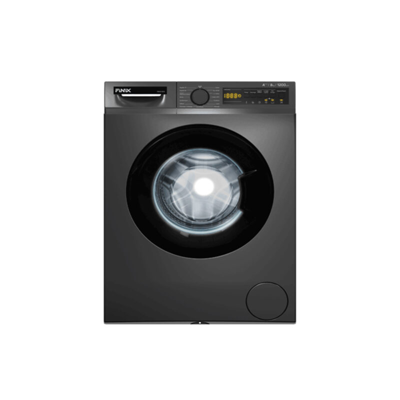 Machine à laver finix 8 kg inverter front load gris fin80ixdao5e