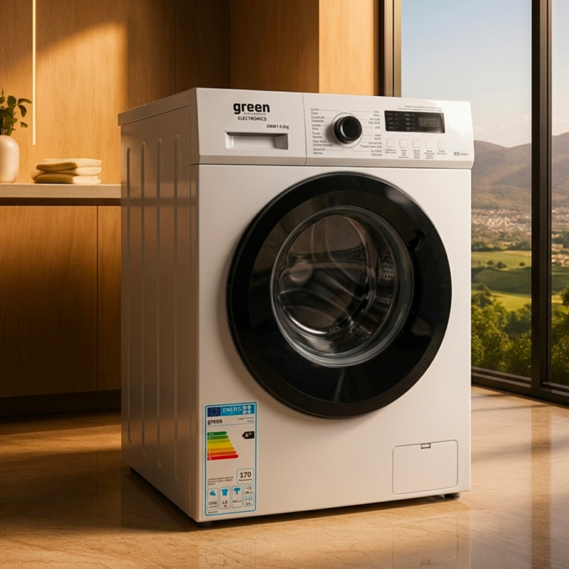 Machine à laver green 6 kg front load inverter blanc gnml6