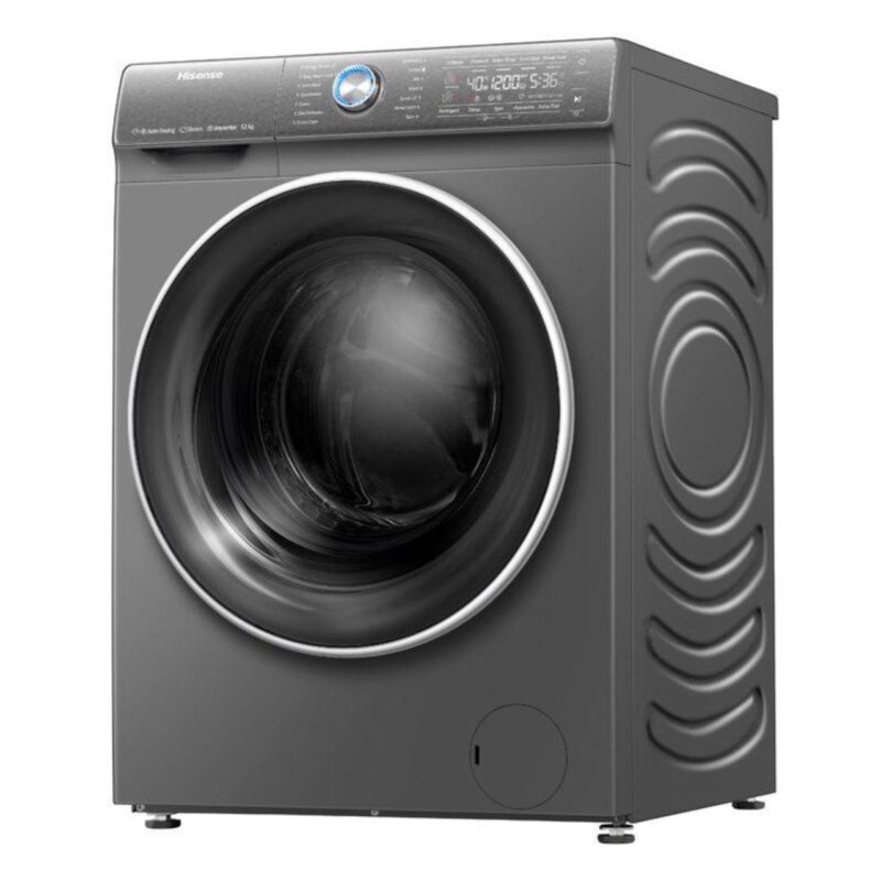 Machine à laver Hisense 12 kg/8 kg sechage front load gris wd5i1245bb