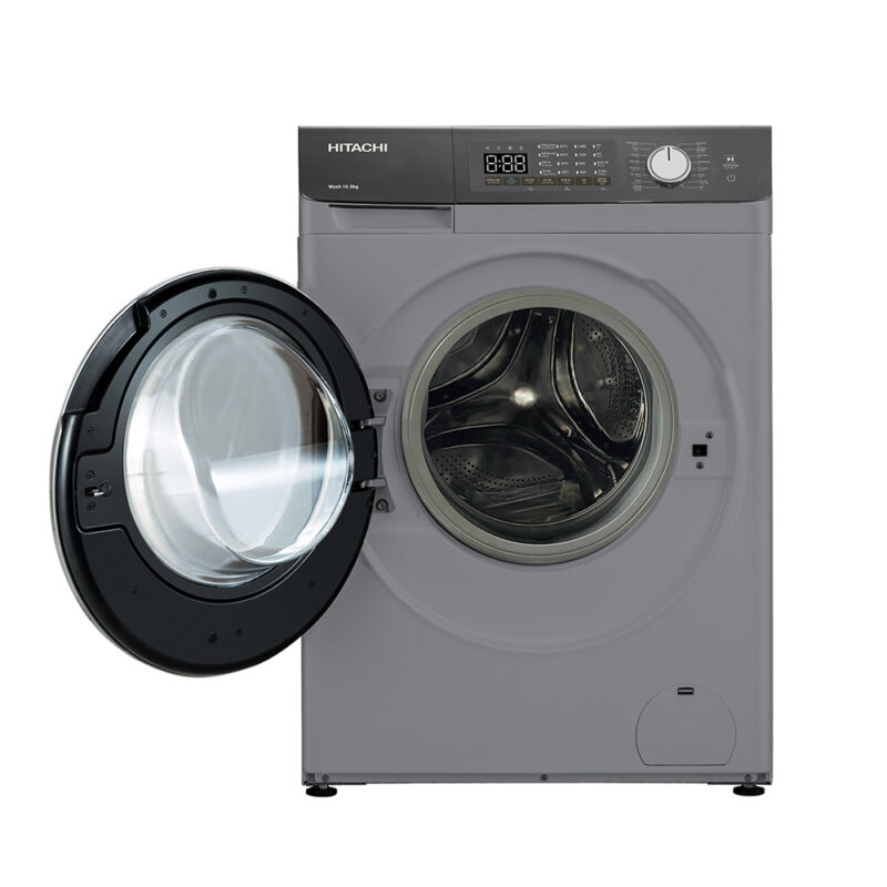 Machine à laver hitachi 9 kg inverter gris noir bd904hvos