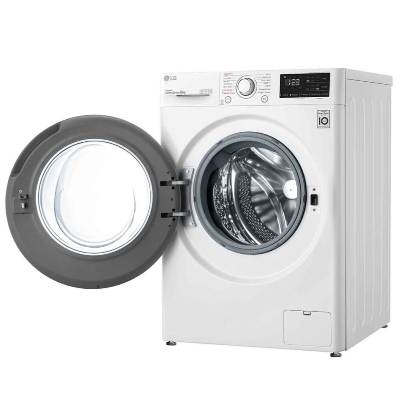 Machine à laver LG 8 kg front load blanc f4r3tyg3w