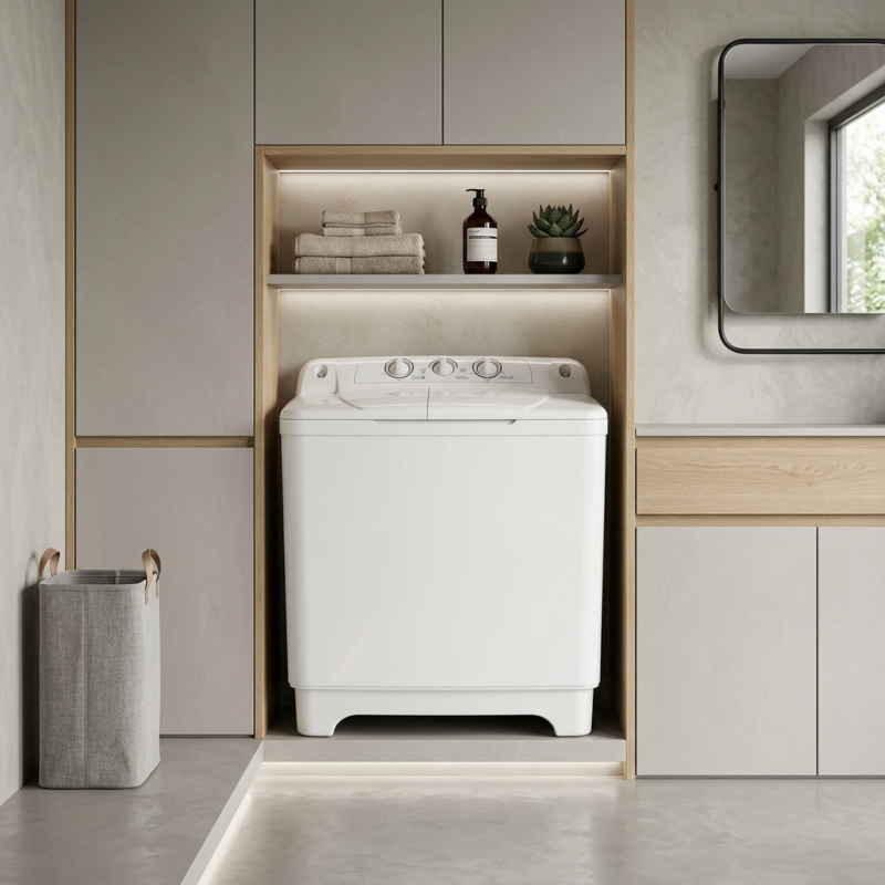 Machine à laver siltal 10 kg semi automatique blanc swt10000