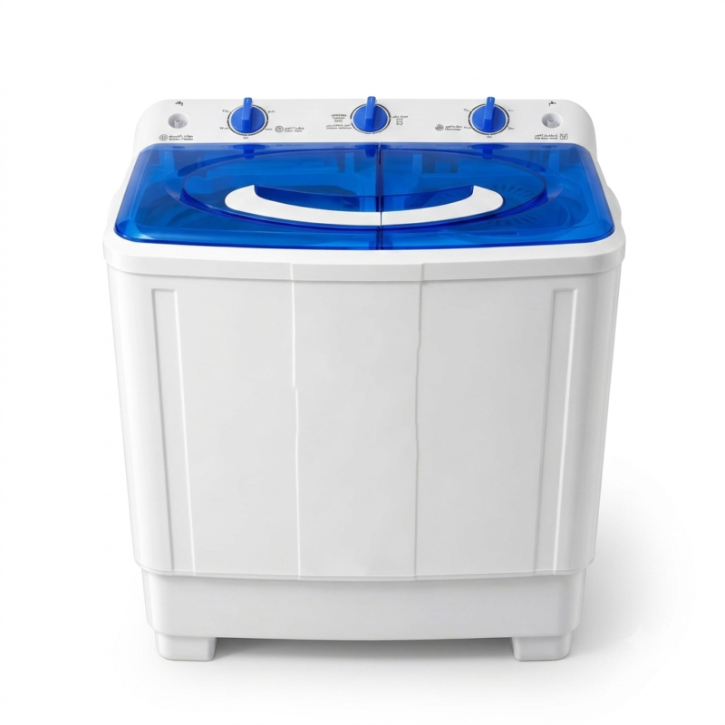 Machine à laver siltal 7 kg semi automatique bleu blanc swt7000