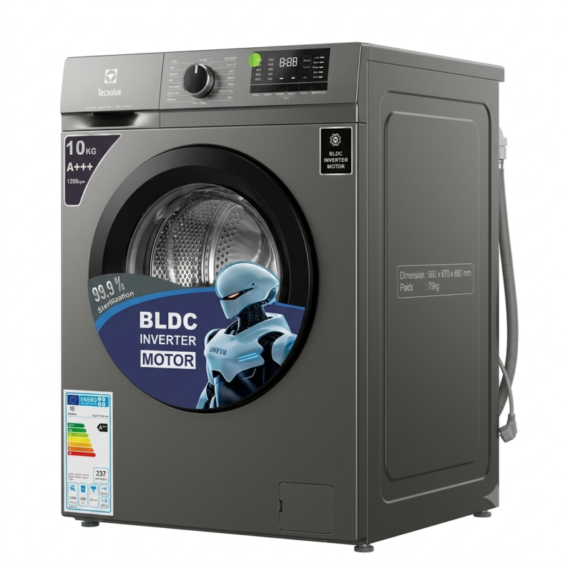 Machine à laver Tecnolux 10 kg a+++ inverter