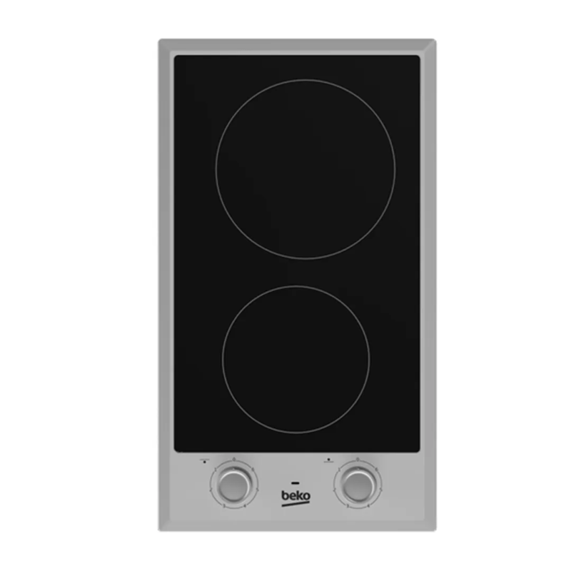 Plaque encastrable Beko 2feux 51x30 electrique noir vitro ceramique hdcc32200x