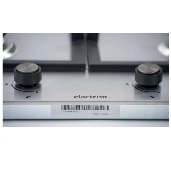 Plaque encastrable Elactron 4feux 60x60 a gaz gris bl001