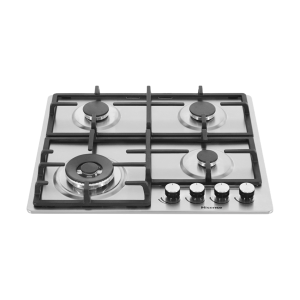 Plaque encastrable Hisense 4feux 60x60 a gaz Inox hhu60gagr