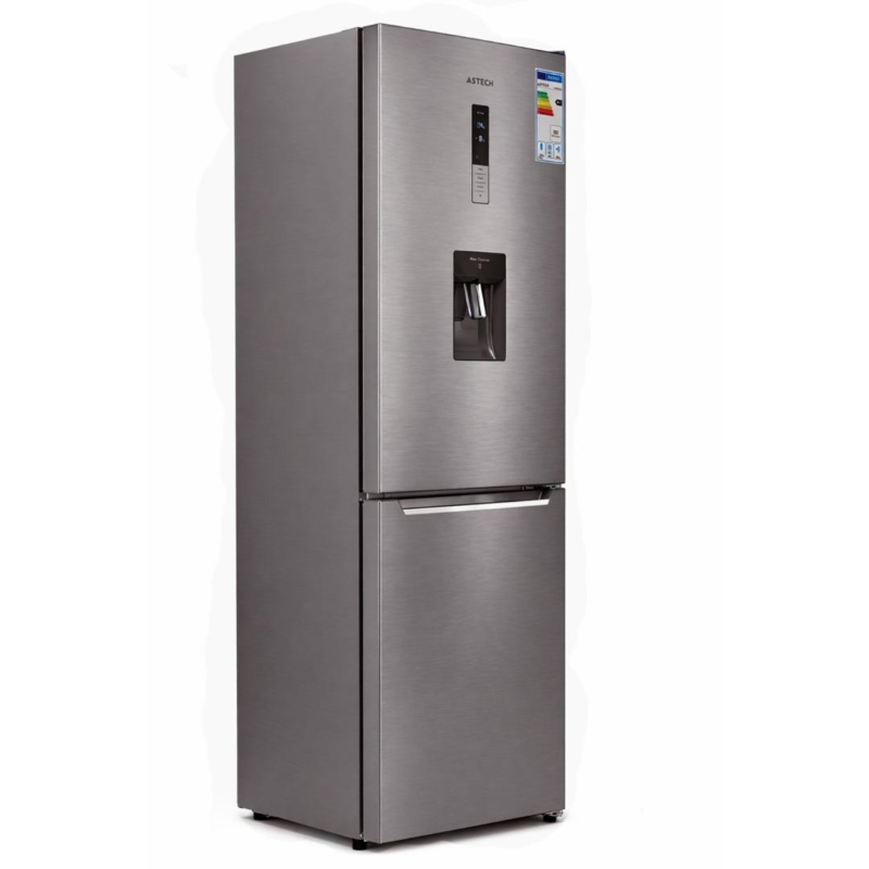réfrigérateur Astech combine 3tiroirs 322 litres No Frost avec fontaine gris fc378inoog
