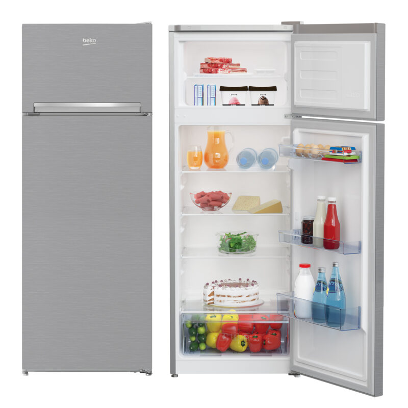 réfrigérateur Beko 2portes 230 litres gris rdsa32sx