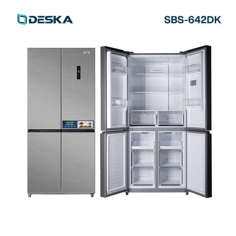 réfrigérateur Deska side by side 4portes inverter gris sbs642dk