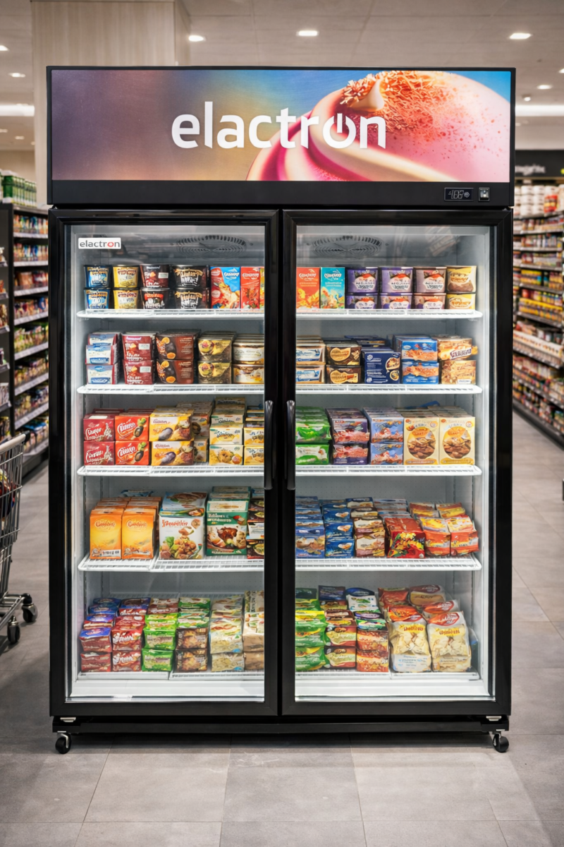 réfrigérateur Elactron vertical 2portes 800 litres vitrine lsc630ws