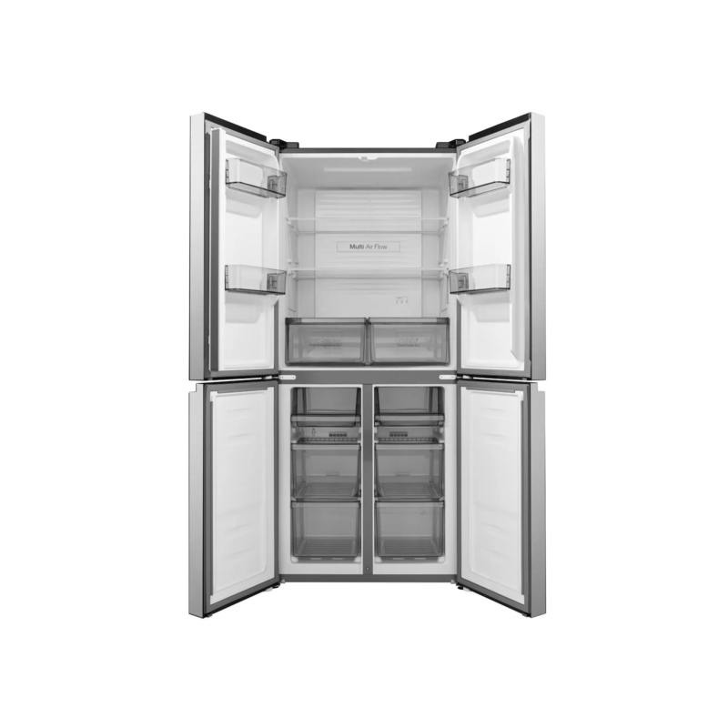 réfrigérateur Hisense side by side 4portes 431 litres inverter gris rq54wc